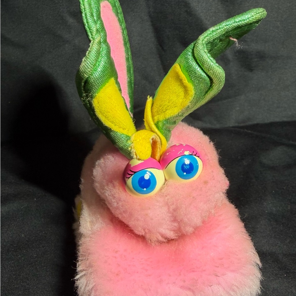 Hasbro watch Pink and Green Plush Butterfly ToyBracelet